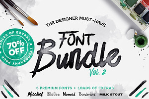 Font Bundle: Vol.2 - 70% OFF