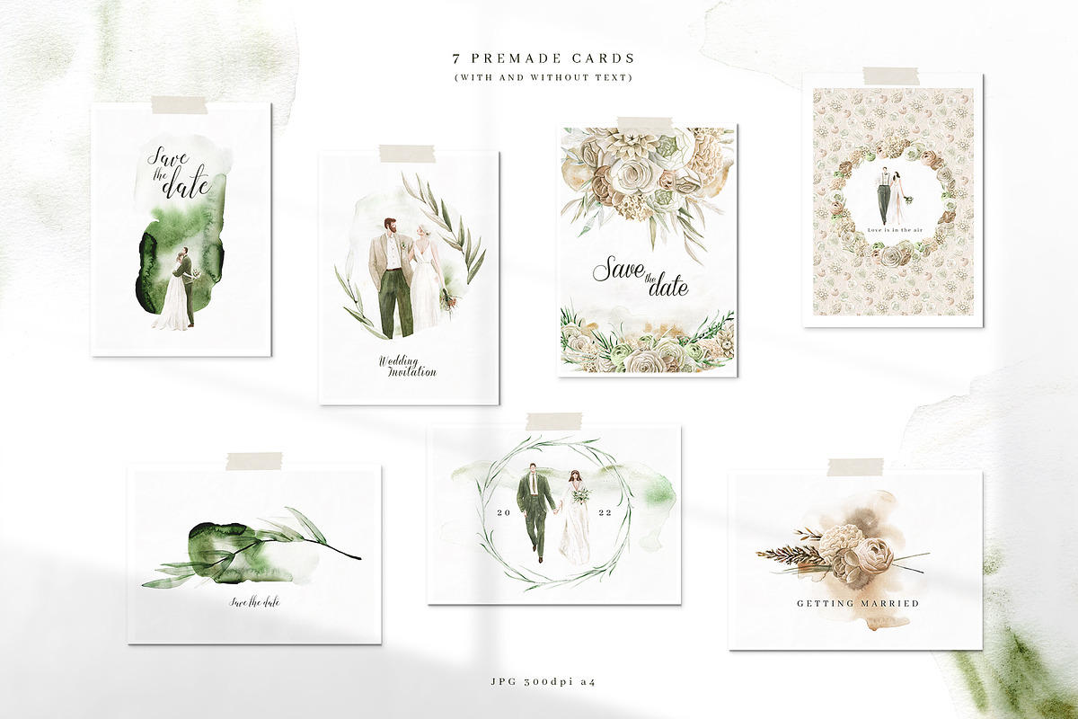 Lelia's Wedding Watercolor Set, an Illustration by Bibela (Photo 12 of 12)
