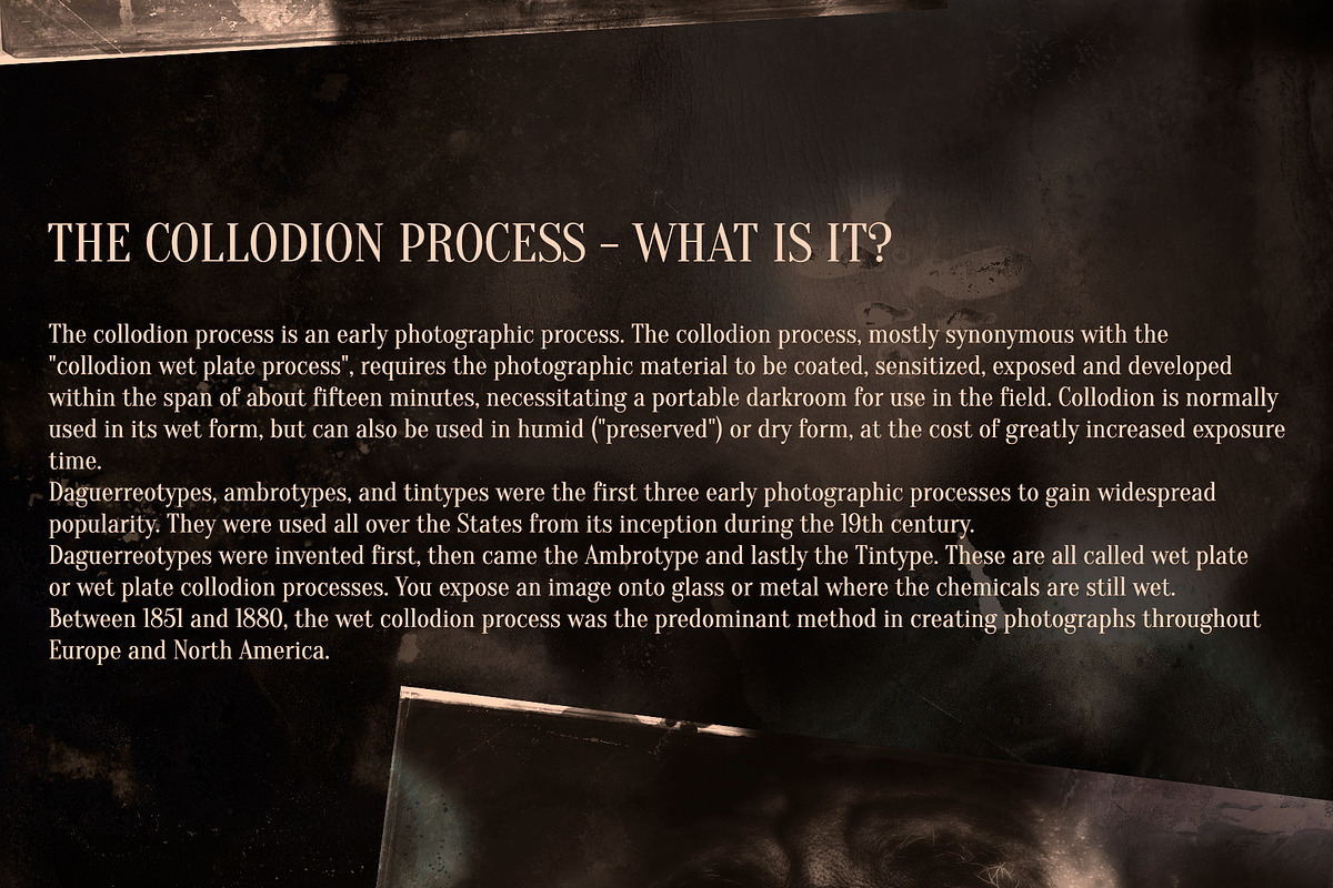 VVDS Collodion Photo Creator, an Action Add-On by Vintage Voyage Supply (Photo 3 of 9)