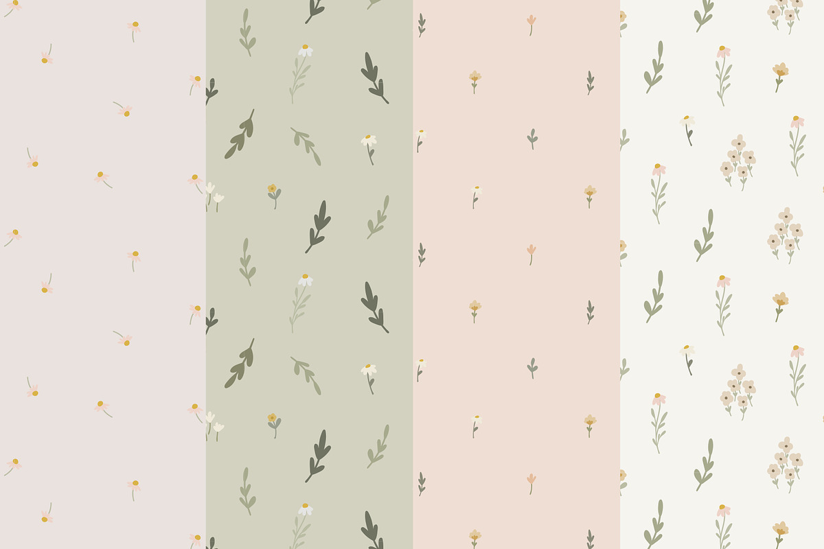 Evelyn Seamless Patterns, a Pattern Graphic by Emilie Cliche (Photo 6 of 10)