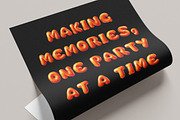 Orange Balloon Font, a Handwritten Font by Handmadefont (Thumbnail 7 of 10)