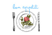 BIG set of food sketches, a Food Illustration by Steshnikova (Thumbnail 16 of 16)