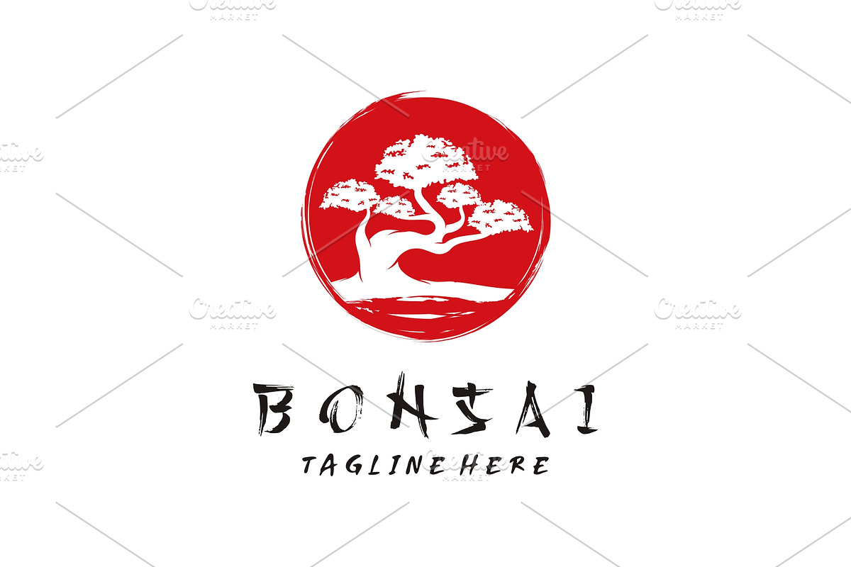 Bonsai logo design vector, a Branding & Logo Template by jundio studio