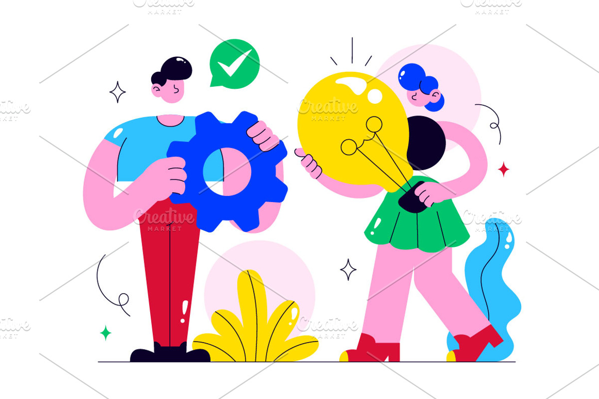 10 Innovation Illustration, a Person Illustration by denayunebgt (Photo 4 of 4)