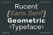 Geometric Sans - Rucent, a Sans Serif Font by Say Studio (Thumbnail 3 of 14)
