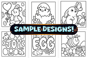 Bold and Easy Easter Coloring Pages, a Seasonal Illustration by Craftsbeefy (Thumbnail 3 of 4)