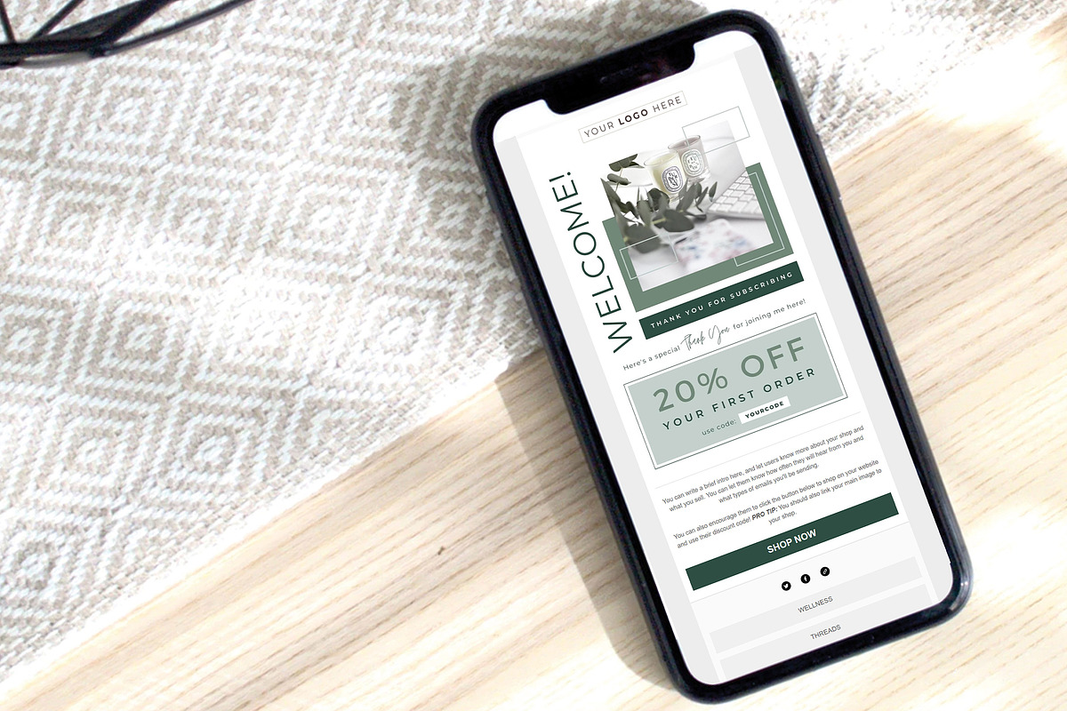 Canva & Mailchimp Email Template, an Email Template by Thirty One Palms Studio (Photo 2 of 7)