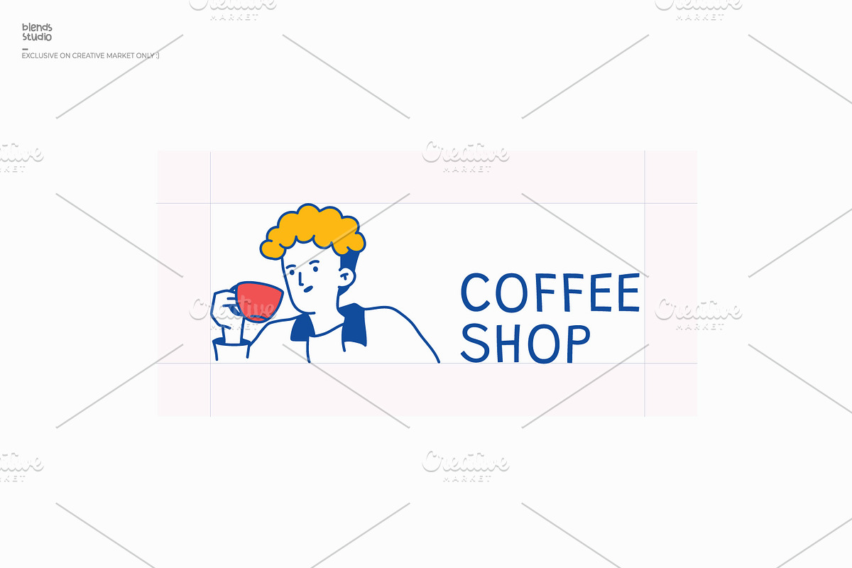 CoffeeShop logo, a Branding & Logo Template by blends.studio (Photo 3 of 4)