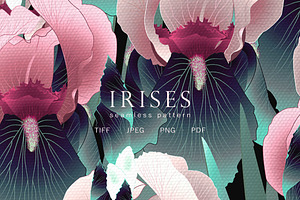 Irises – pattern