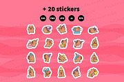 Cute Kawaii Capybara Birthday, an Animal Illustration by Palau (Thumbnail 12 of 12)