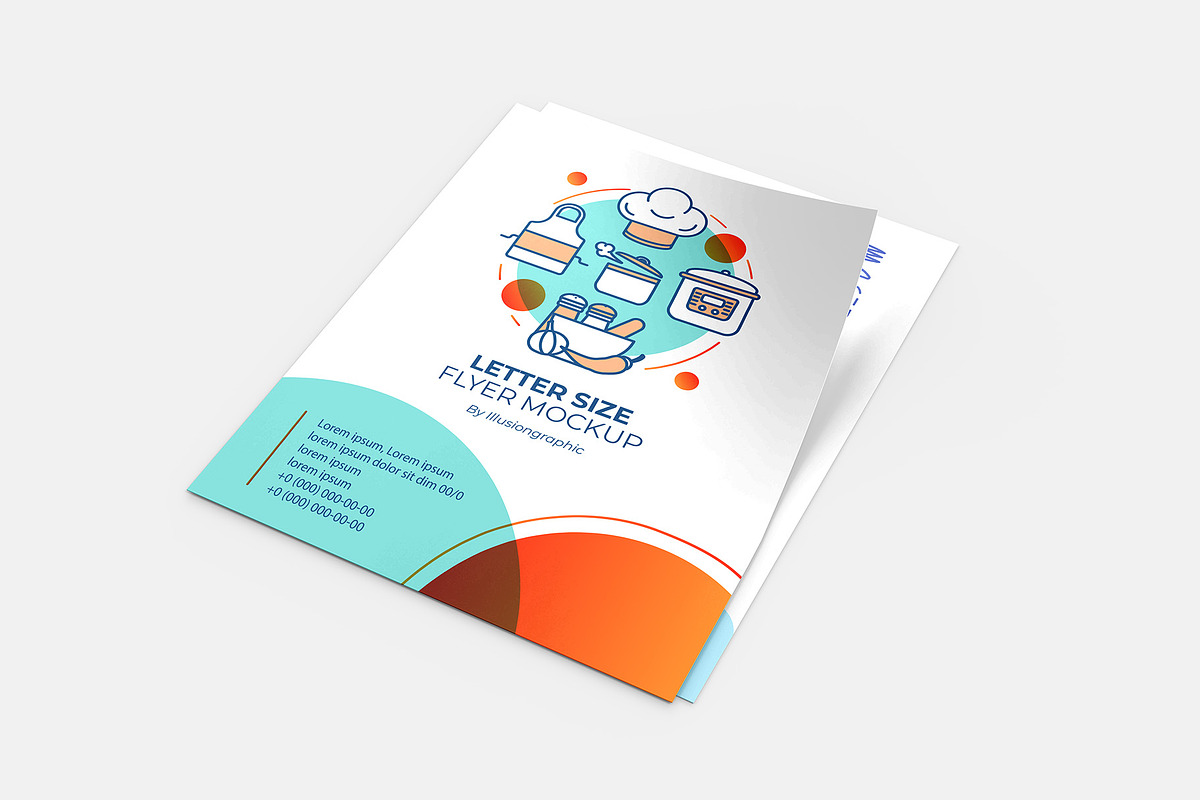 US Letter Size Flyer Mockup, an Advertising Mockup by Illusiongraphic (Photo 5 of 25)