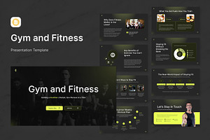 Gym and Fitness Presentation Slides, a Presentation Template by Antstheme