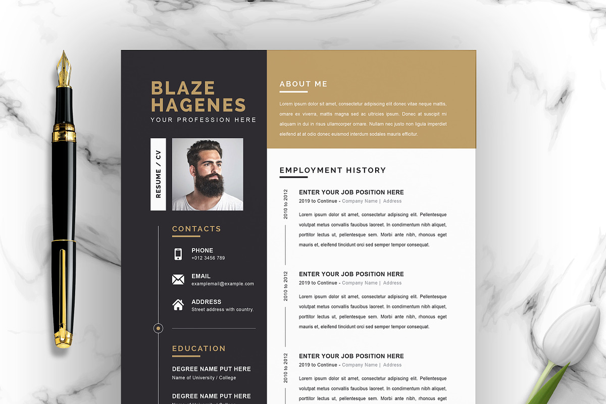 JOB WINNING RESUME - 50 TEMPLATES, a Resume Template by ResumeInventor (Photo 116 of 184)