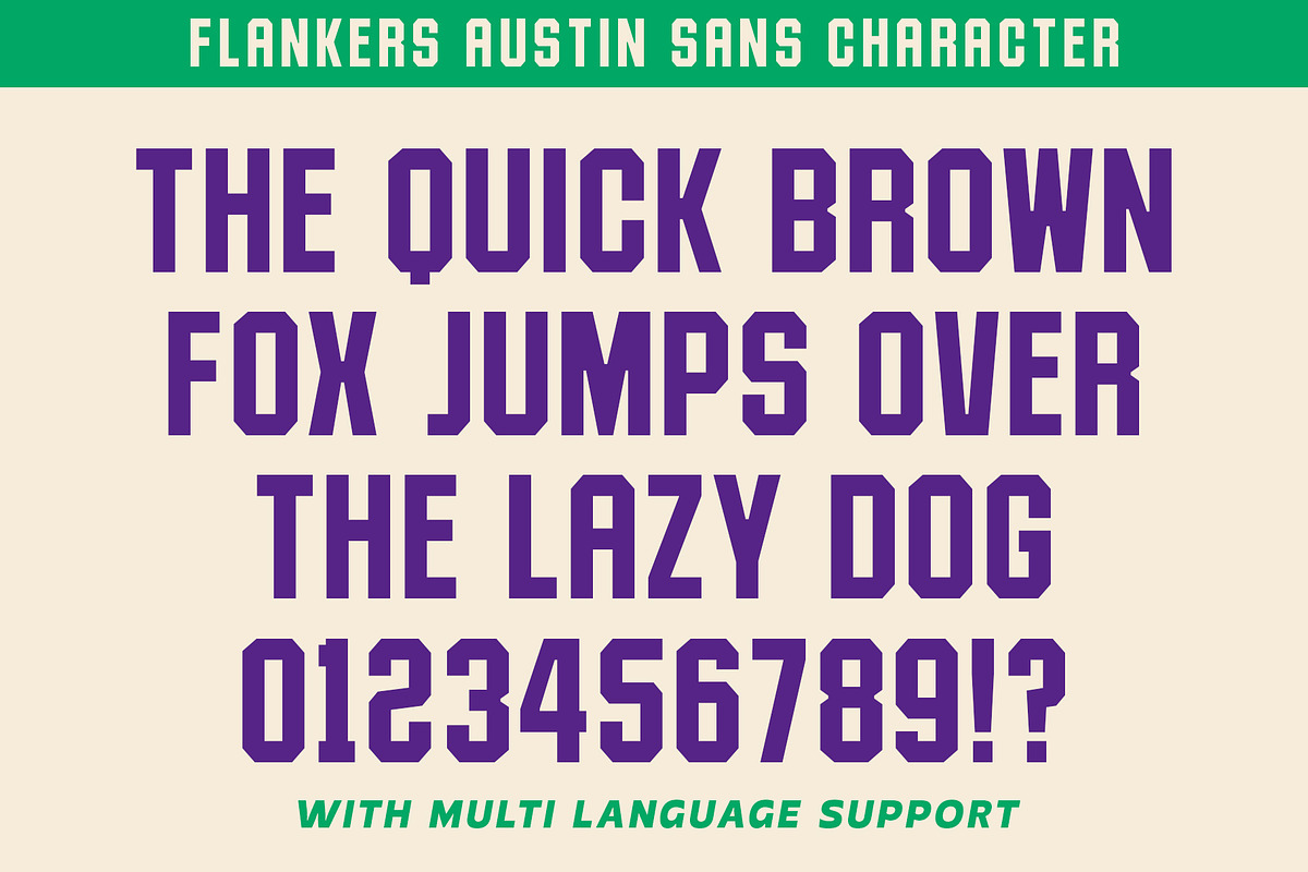 Flankers Austin - Varsity Font Duo!, a Sans Serif Font by The Native Saint Club (Photo 12 of 16)