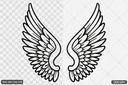 Angel Wings SVG PNG Design Bundle, an Illustration by Actual Pixel (Thumbnail 12 of 12)