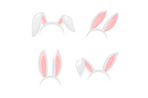 Vector Bunny Rabbit Ears, Easter