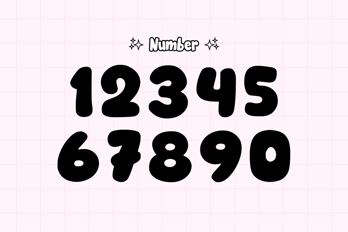 Sweet Lovely - Bubble Display Font, a Handwritten Font by KiddoGlyphs Studio (Photo 5 of 5)