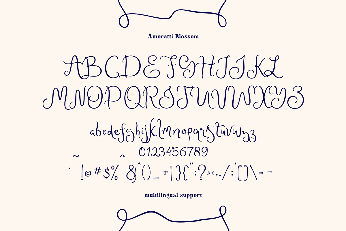 Amoratti Blossom, a Script Font by Sans & Sons (Photo 9 of 9)