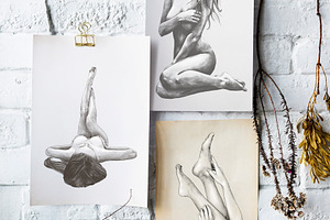 Set Of Erotic Illustrations