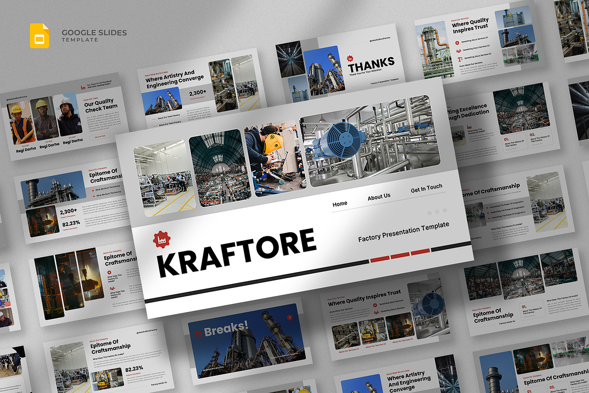Factory & Industry Google Slides, a Presentation Template by fluffstudio (Photo 1 of 4)
