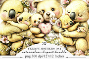 Whimsical Yellow Mother's Day, an Illustration by Designking (Thumbnail 1 of 5)