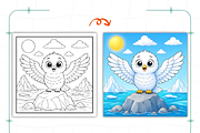 Arctic Animals Coloring Book, an Animal Illustration by Coco Bloom (Thumbnail 4 of 7)