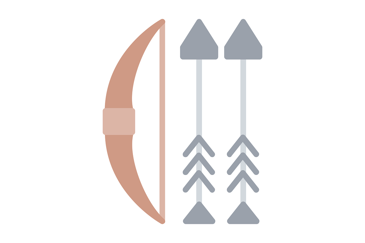 Archery Flat Icon, a Duotone Icon by Pexelpy (Photo 2 of 2)