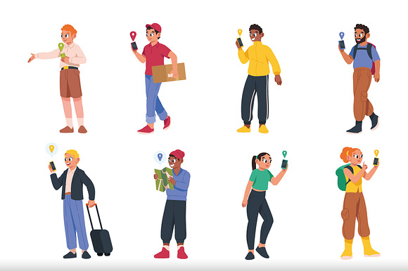 People Navigation Illustration Set preview 2