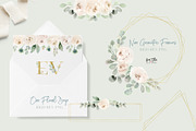 White Flowers with Greenery, an Illustration by Kim Thoa Designs (Thumbnail 4 of 9)