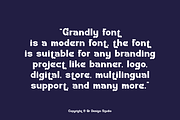 Grandly - Tech Futuristic Font, a Sans Serif Font by QR Design Studio (Thumbnail 8 of 12)