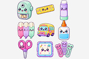 Kawaii School Supplies Clipart, an Education Illustration by Tanya Kart (Thumbnail 9 of 11)