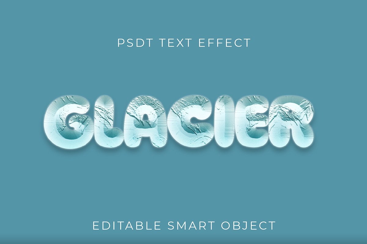 Rough Ice Glacier Text Effect