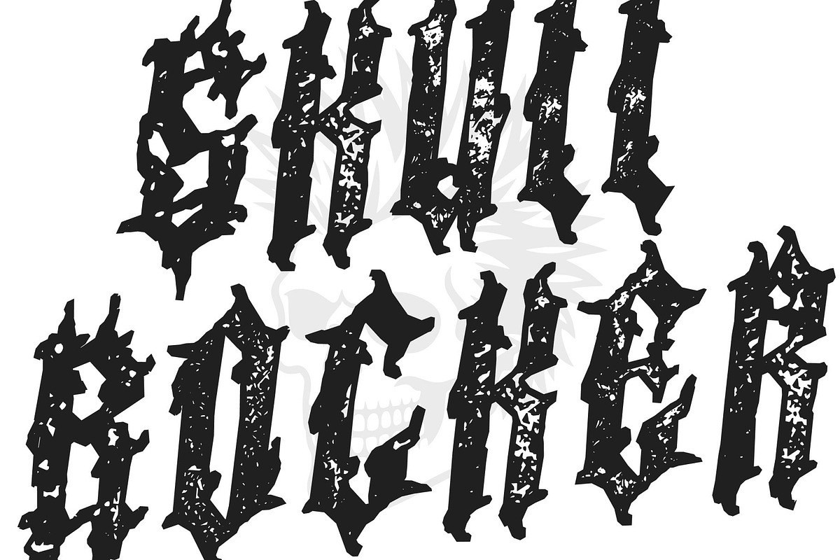 CS Minotaur Stamp, a Blackletter Font by Craft Supply Co. (Photo 5 of 8)