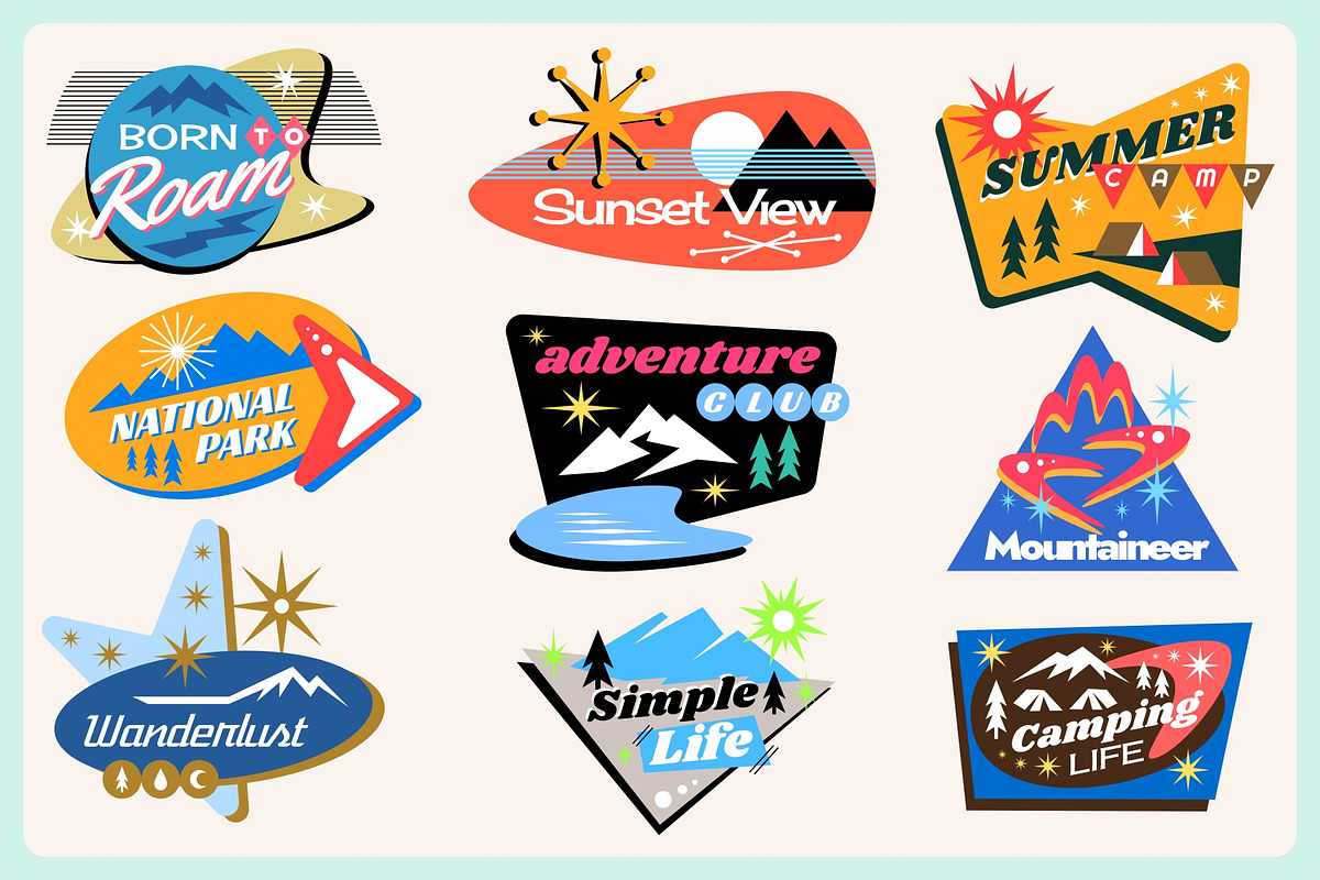 Atomic Age Adventure Graphics, an Object Graphic by Firowerk (Photo 3 of 6)