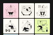 Freelance Vector Illustration Set, an Object Graphic by Brickclay (Thumbnail 9 of 10)
