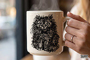 Funny Frazzled Feral Cat, an Object Graphic by SharpMarketplace (Thumbnail 4 of 4)