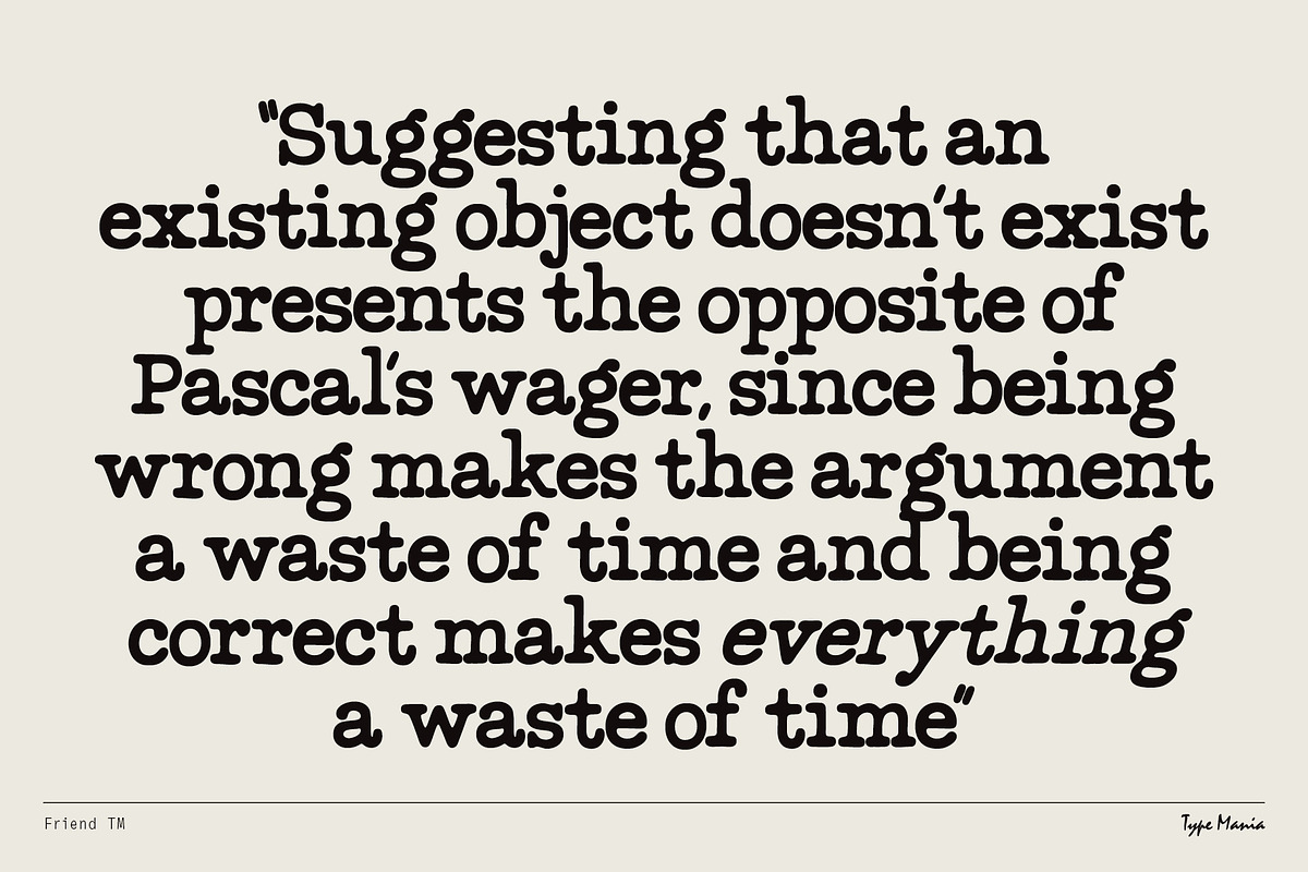 Friend TM – Chummy Slab, a Slab Serif Font by Type Mania (Photo 6 of 12)