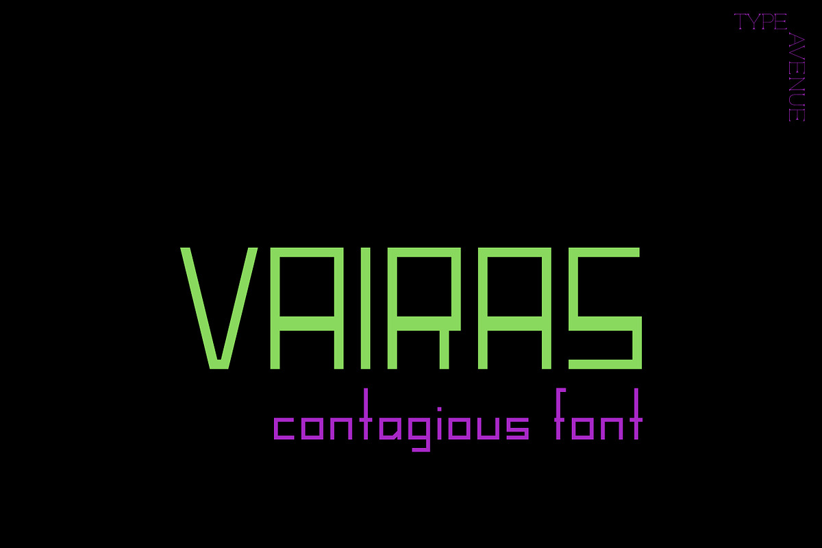 Vairas Font, a Sans Serif Font by noonsun (Photo 1 of 7)