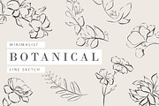 Minimalist Botanical Line Sketches, an Illustration by MYDesign (Thumbnail 1 of 6)