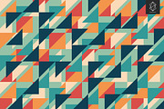 Geometric retro backgrounds, a Pattern Graphic by Yury Velikanov (Thumbnail 11 of 11)