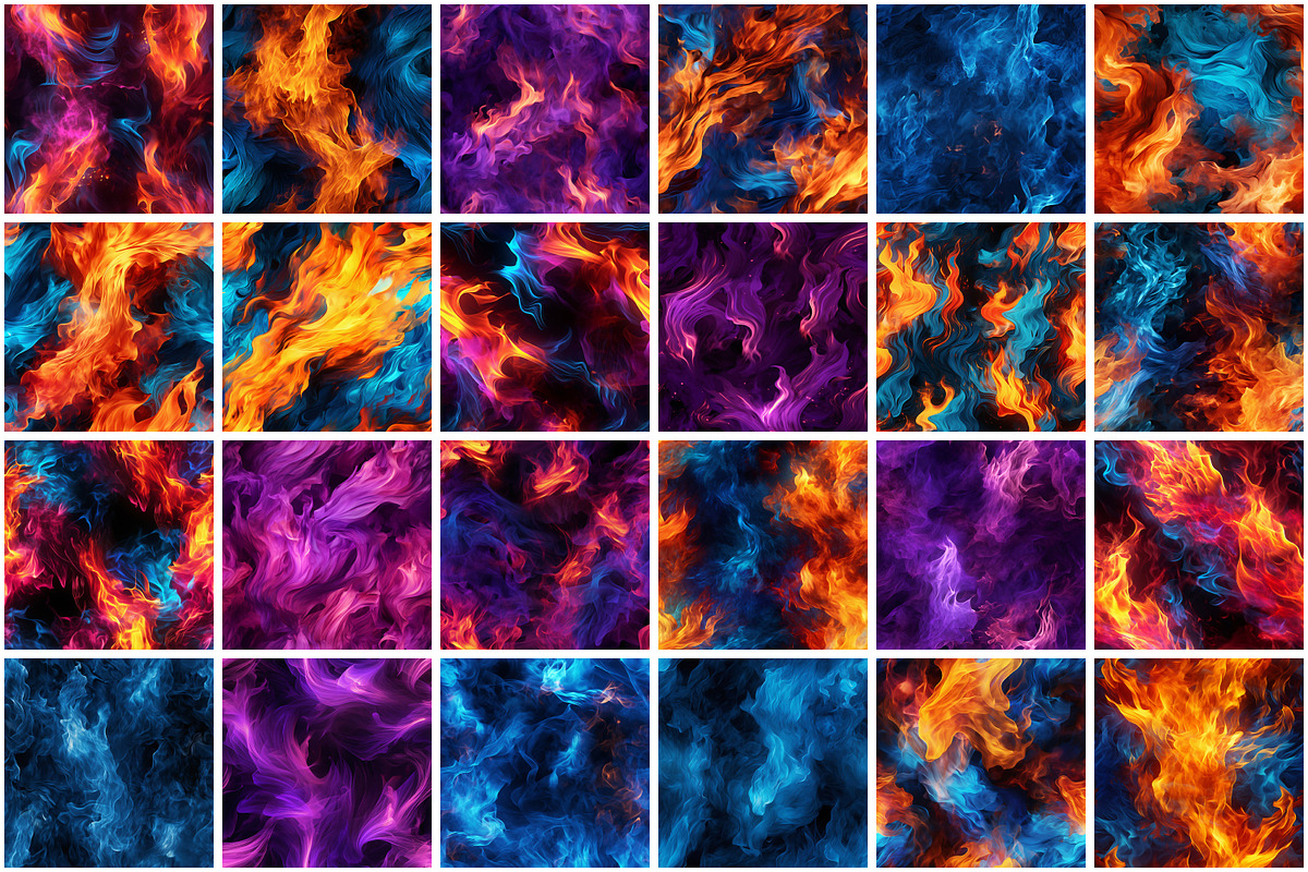 Fire Seamless Pattern, a Pattern Graphic by Forhadx5 (Photo 5 of 6)