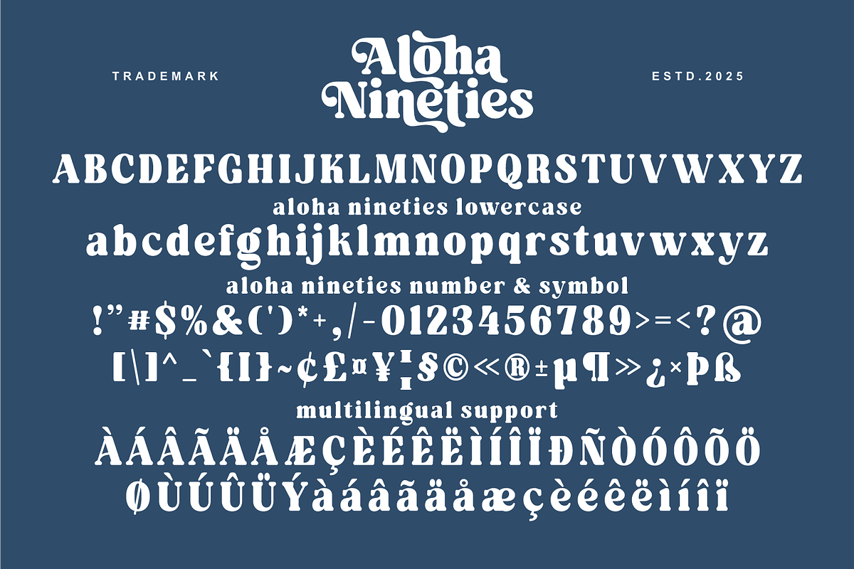 Aloha Nineties - Retro Serif Font, a Serif Font by Keithzo (Photo 8 of 10)