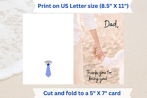 Father's Day Greeting Card PDF