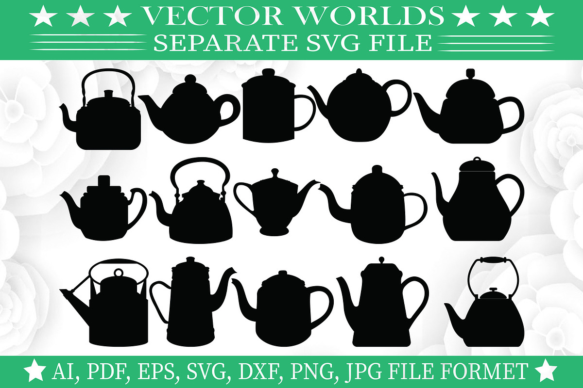 Teapot Svg, Cup, Tea, Pot Svg, an Object Graphic by VectorWorlds