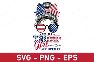 Trump Girl Svg Bundle PNG, an Object Graphic by Digi_Design_World