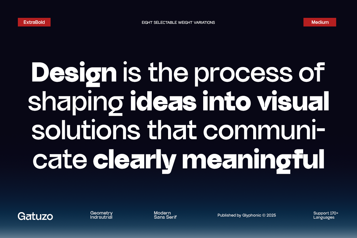 GC Gatuzo - Geometric sans, a Sans Serif Font by Glyphonic (Photo 2 of 15)