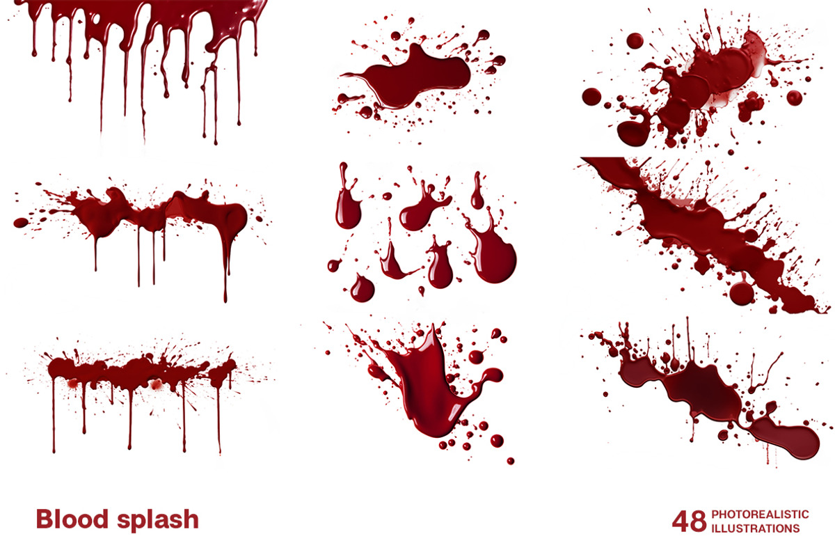 Blood splash. Collection, a Healthcare Illustration by Handmadefont (Photo 4 of 12)