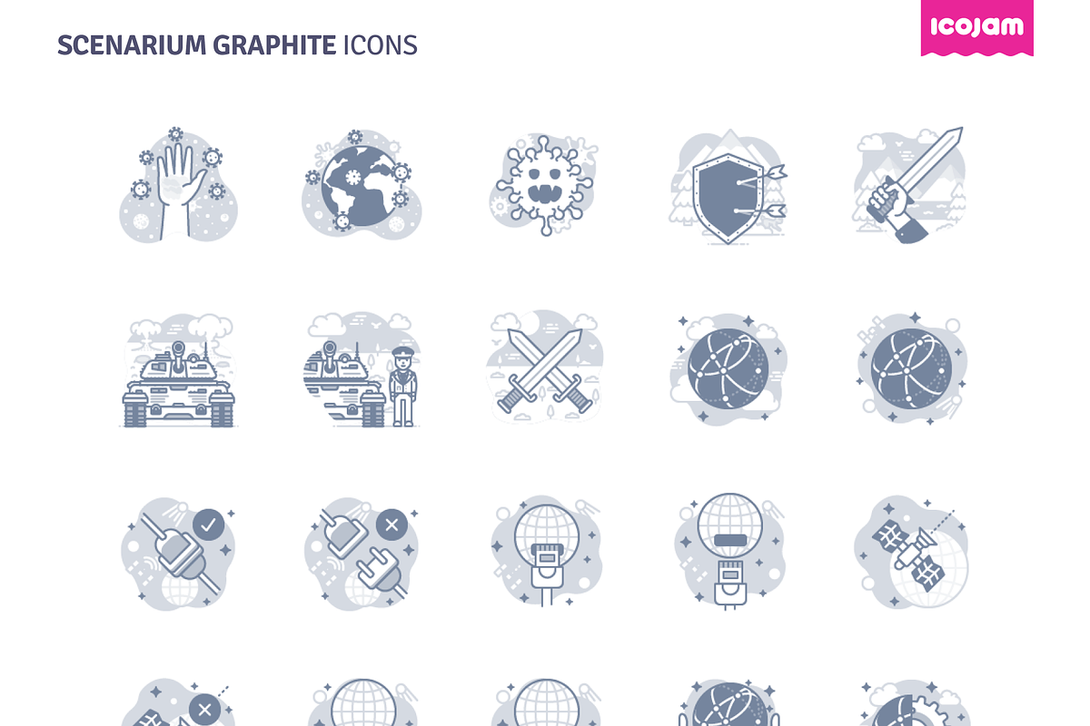 1000 Scenarium Graphite icons, a Duotone Icon by Icojam store (Photo 11 of 13)