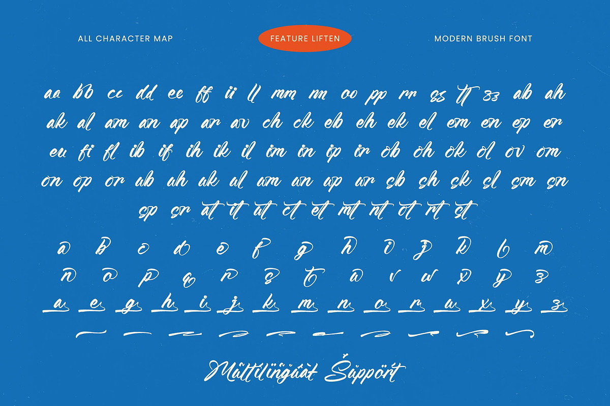 Feature Liften Modern Brush Font, a Script Font by stylishtype.co (Photo 19 of 20)