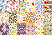 Retro Floral Prints & Textures, a Background Graphic by RevintageStudio (Thumbnail 2 of 8)